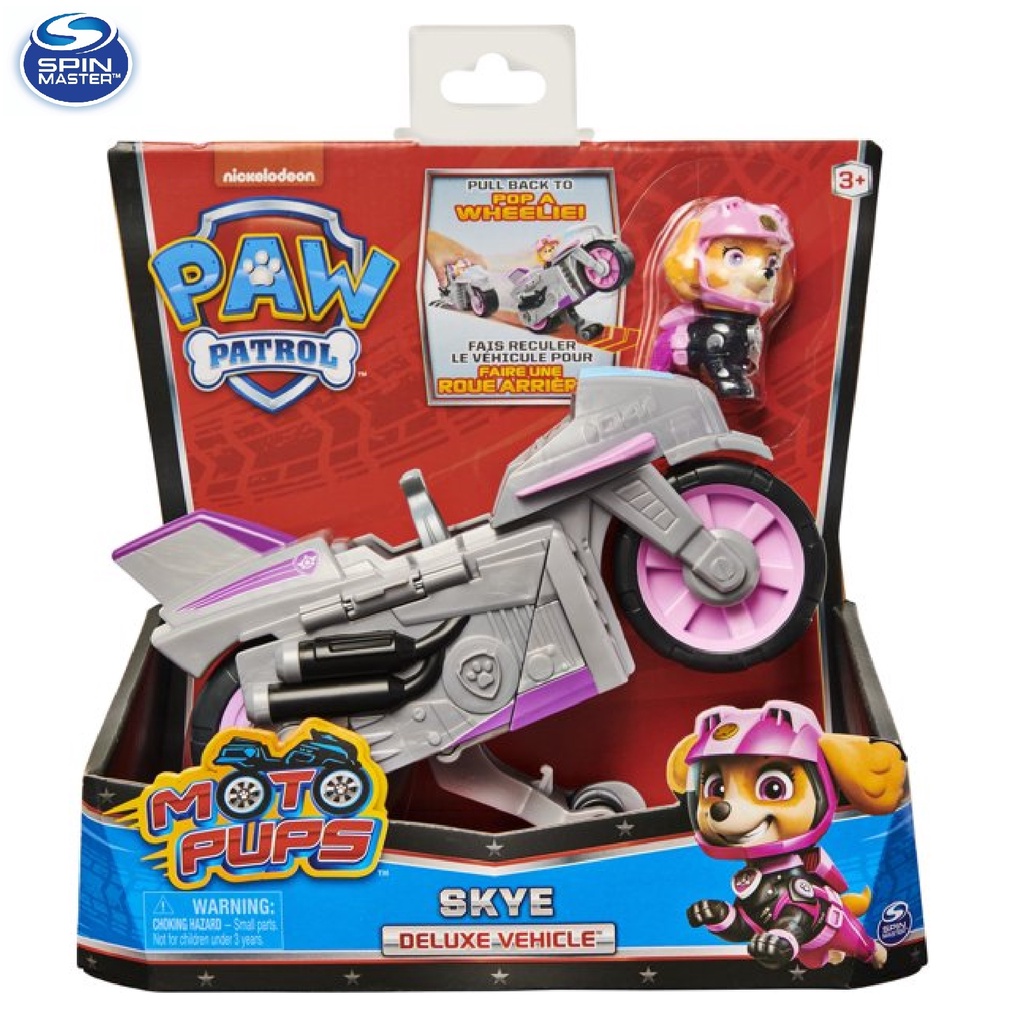 PAW PATROL Moto Pups Skye Deluxe Pull Back Motorcycle Vehicle