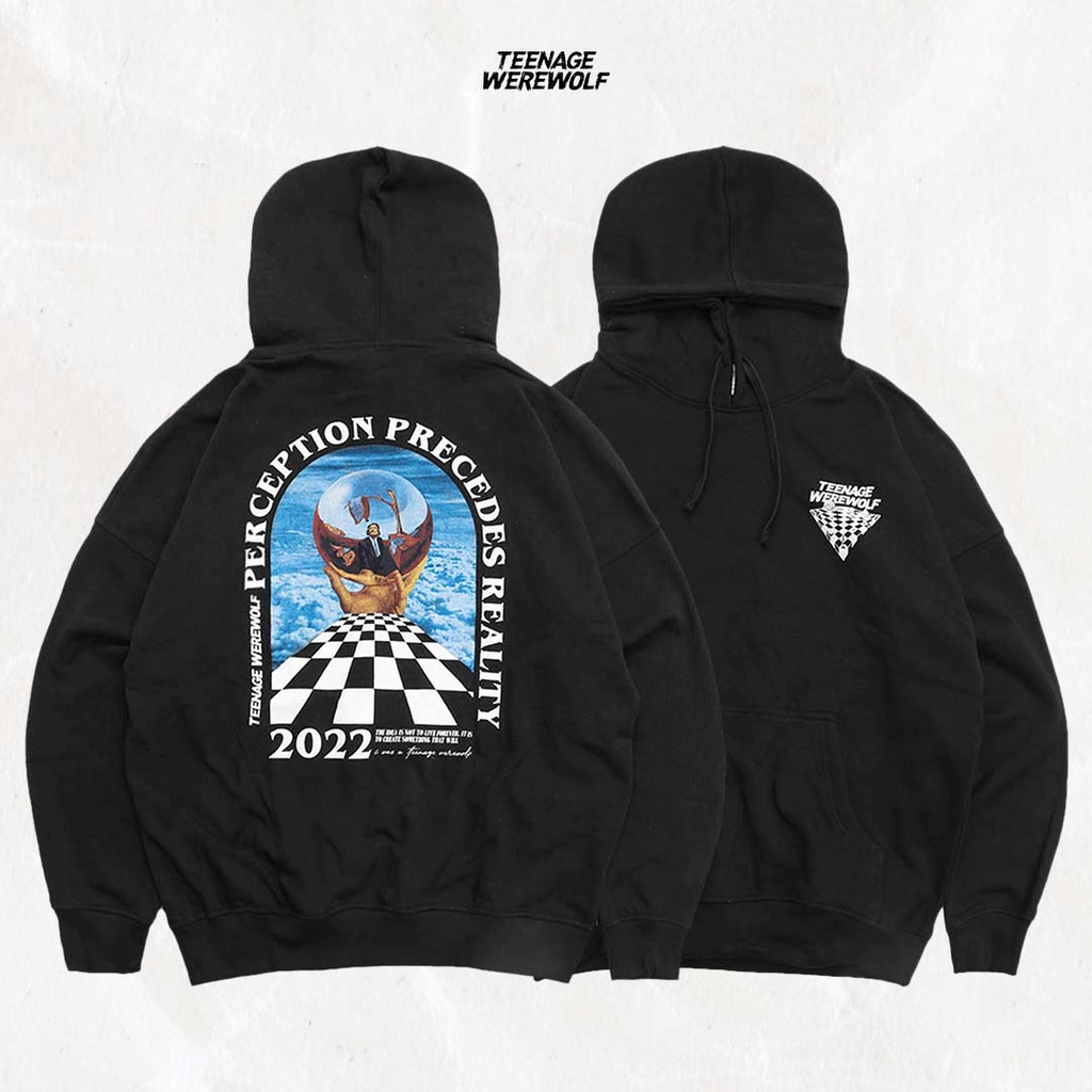 Teenage Werewolf Hoodie Perception Black