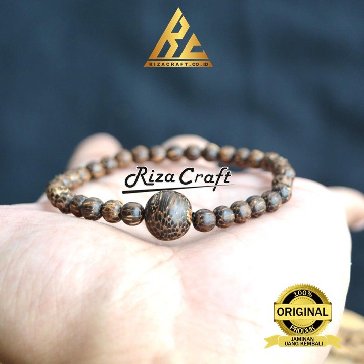 Gelang Tasbih Pria Wanita Kayu Liwung Macan Lawu Asli Original Super Terbaik Grade A 33 Butir