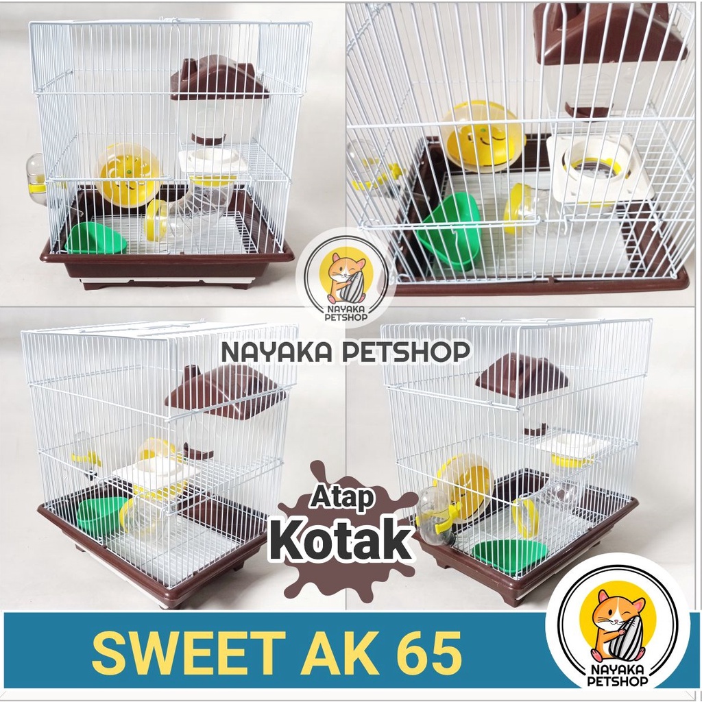 Sweet AK 65 Kandang Hamster Tingkat 2 Lantai Besar Murah