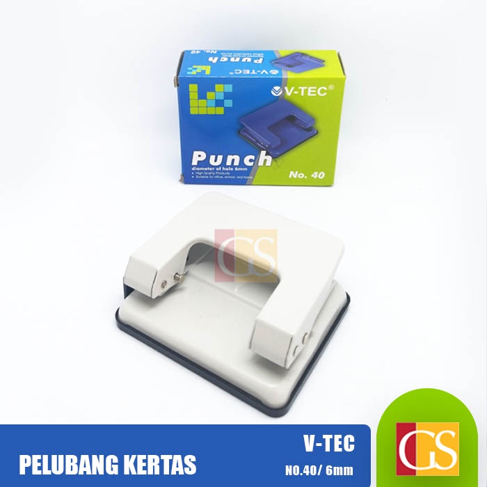

Pelubang Kertas/ Pembolong Kertas / Punch V-Tec No 40 6mm