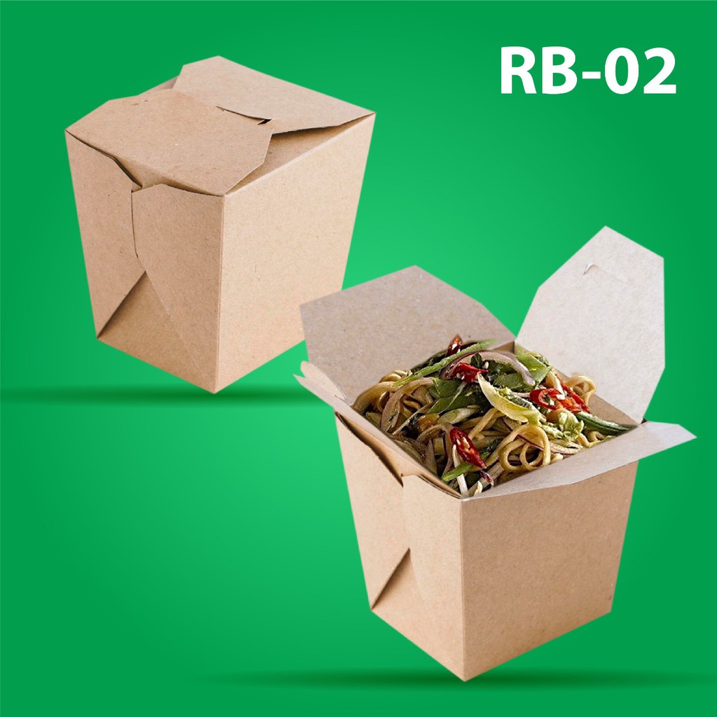 Rice Box Large Paper bowl Food Pail (RB2K2-Laminasi)