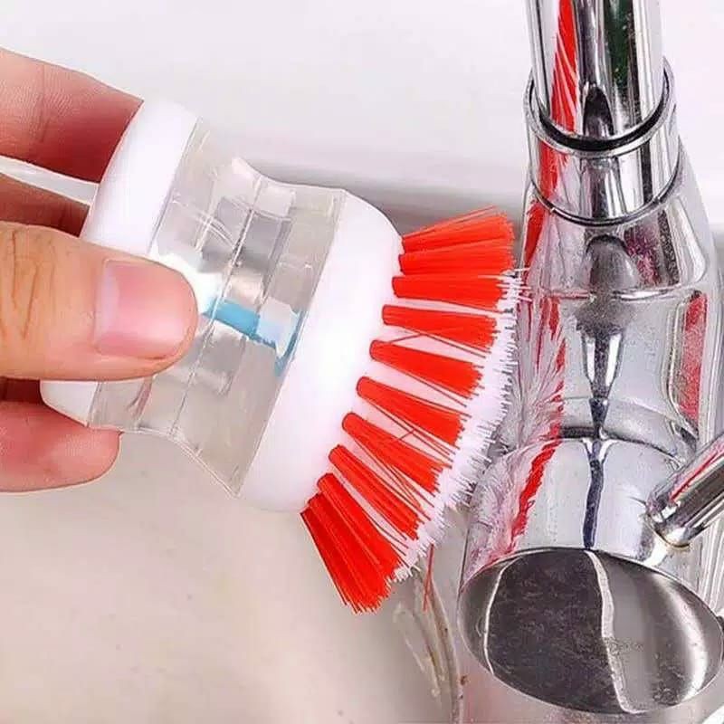 SIKAT PANCI WAJAN PIRING INOVATIF DENGAN DISPENSER SABUN CAIR BRUSH SOAP DAPUR PIRING