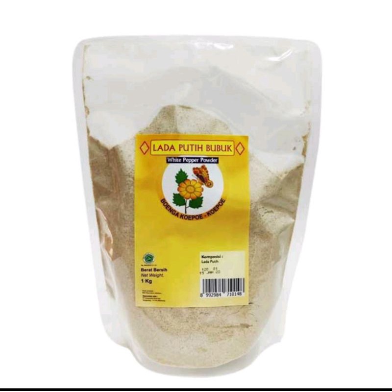 

LADA PUTIH BUBUK - BUNGA KUPU KUPU 1KG