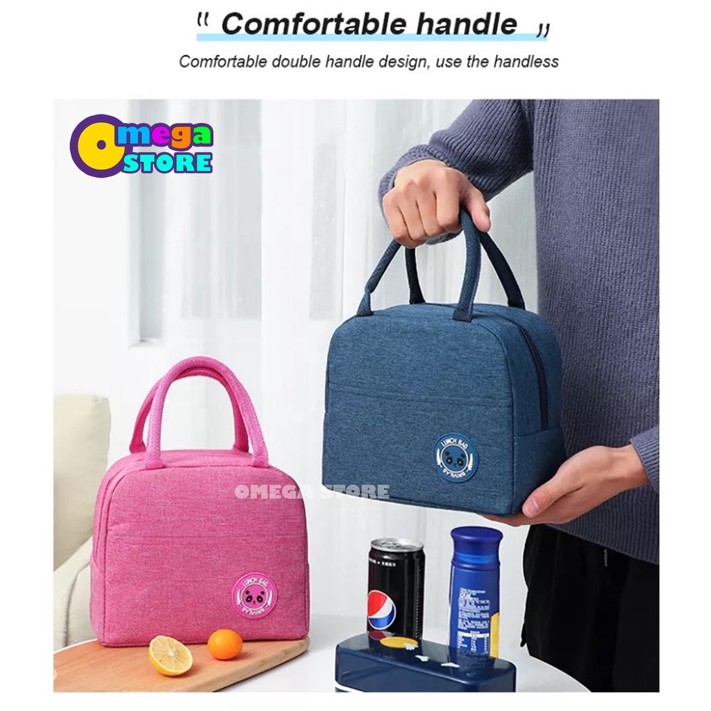 Tas Bekal Anak Box Makanan Alumunium Tas Travel Premium Lunch Bag Cooler Tas Travel Simpel 220