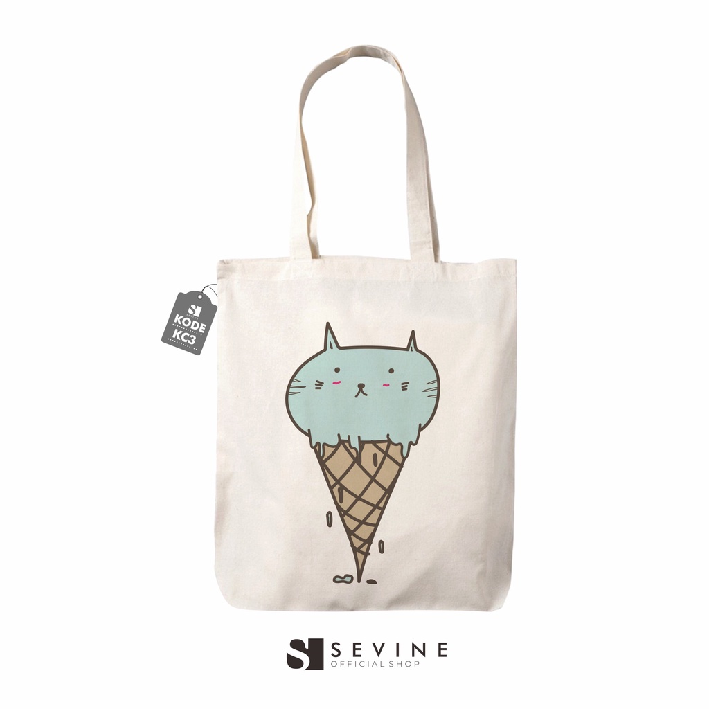 Sevine Tas Wanita Totebag Tote Bag Resleting Kawaii Girl - KC