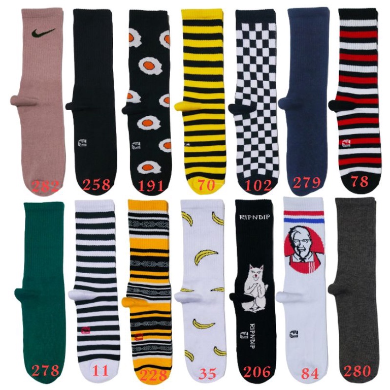 Kaos kaki skate oldschool bebas pilih motif-6