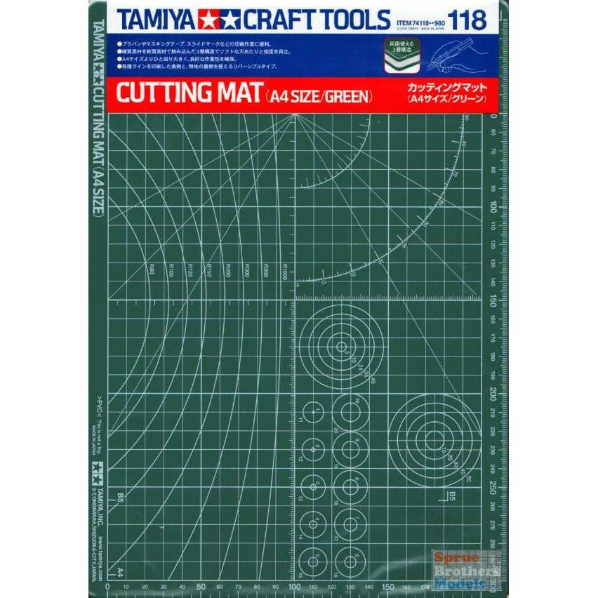 

Dijual Cutting Mat Tamiya A4 Size Green Murah