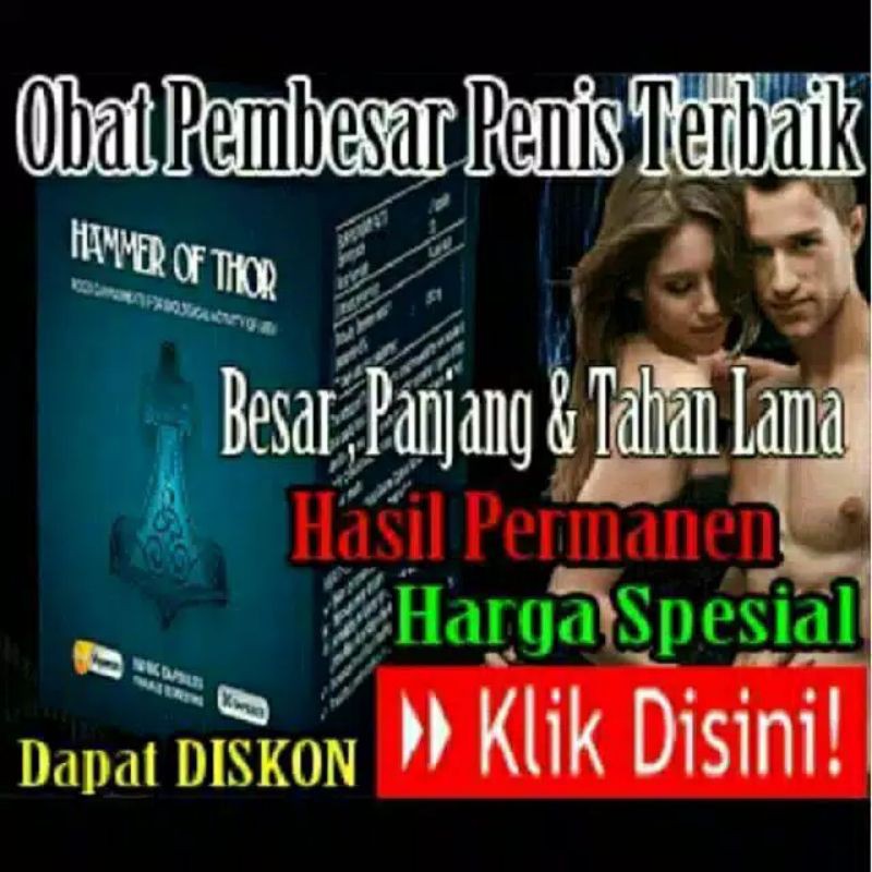 HAMMER OF THOR ORIGINAL ITALY ASLI OBAT KUAT PEMBESAR PENIS HAMER KELAMIN ALAT VITAL PRIA