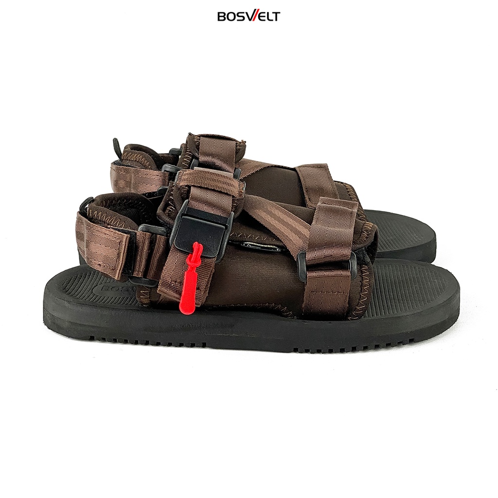 Bosvelt Original - Sandal Traveling Pria / Sendal Gunung / Flip Flop - Voka V4 Brown