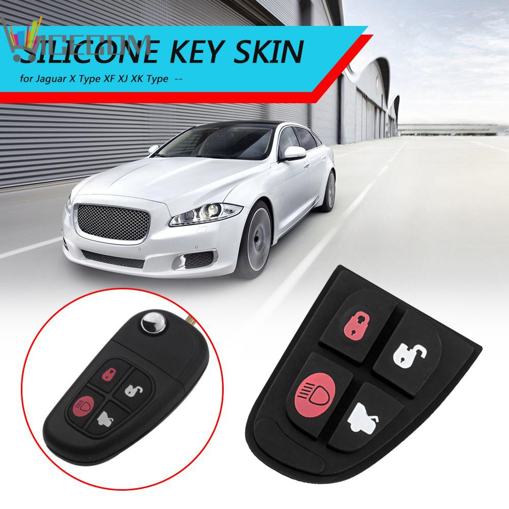 Ni 4 Button Remote Key Fob Fix Repair Rubber Pad For Jaguar X Type Xf Xj Xk Shopee Indonesia