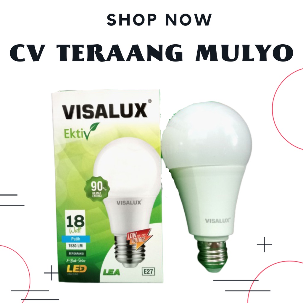 Visalux led ektiv 18 watt putih