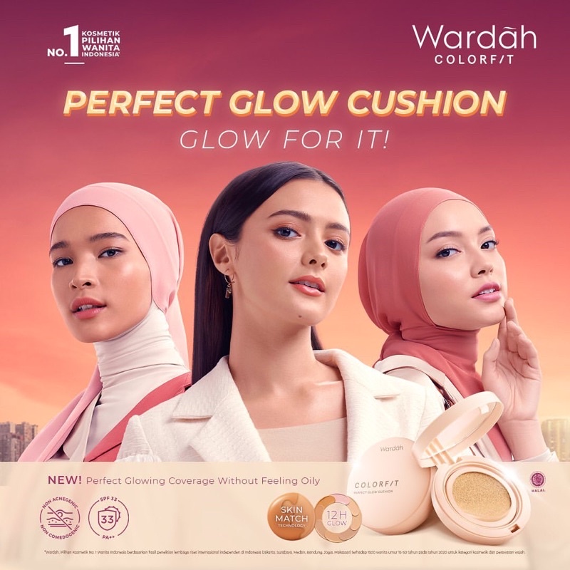 [BISA COD] Wardah Colorfit Glow Cushion SPF 33 PA+++