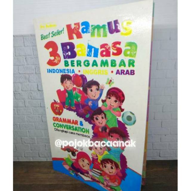Kamus Anak 3 Bahasa Bergambar Indonesia-Inggris-Arab