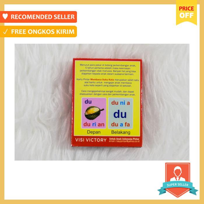 Flashcard Kartu Pintar Membaca Suku Kata