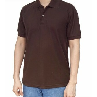 POLO POLOS COKLAT / KAOS KERAH POLOS COKLAT / POLO POLOS / POLO SHIRT / PRIA / KERAH POLOS / WARNA