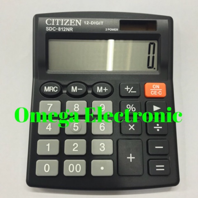 ORIGINAL Citizen Calculator SDC-812NR - Kalkulator Meja Kantor Office SDC 812 NR