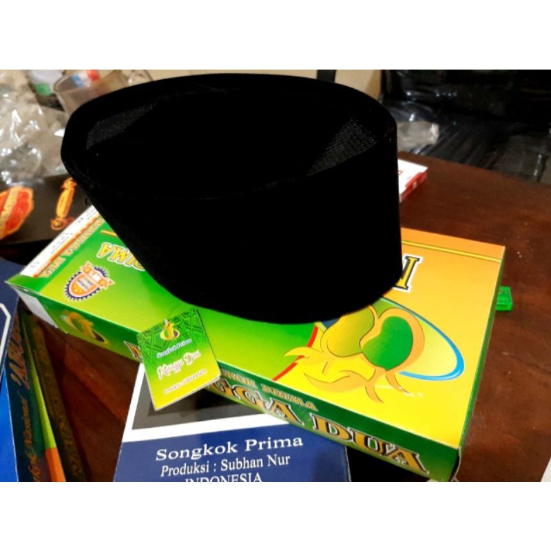 peci songkok polos hitam / kopeah songkok / peci motif bordir / peci songkok NU
