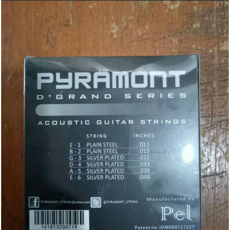 Senar gitar akustik pyramont set no. 1-6