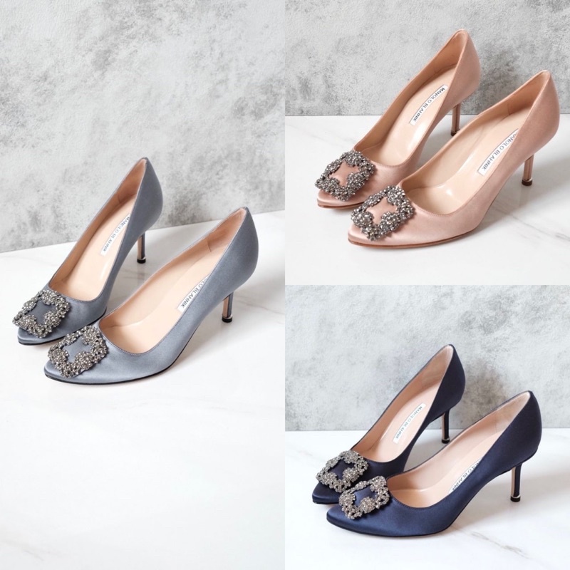 AUTHENTIC MANOLO BLAHNIK Hangisi 7cm Heels