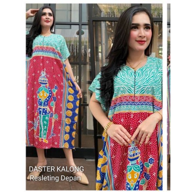 Baju Ibu Hamil Jumbo Baju Wanita Kekinian Daster Ibu menyusui Dewasa Remaja Perempuan Bumil Busui Resleting Bahan Rayon Harga Grosir Murah Style Kalong Kelelawar Motif Batik  Modern LD 120 125