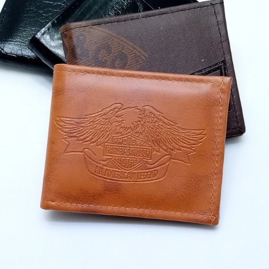 Dompet Pria Lipat Klasik Brown Pendek Dompet Cowok Murah Branded