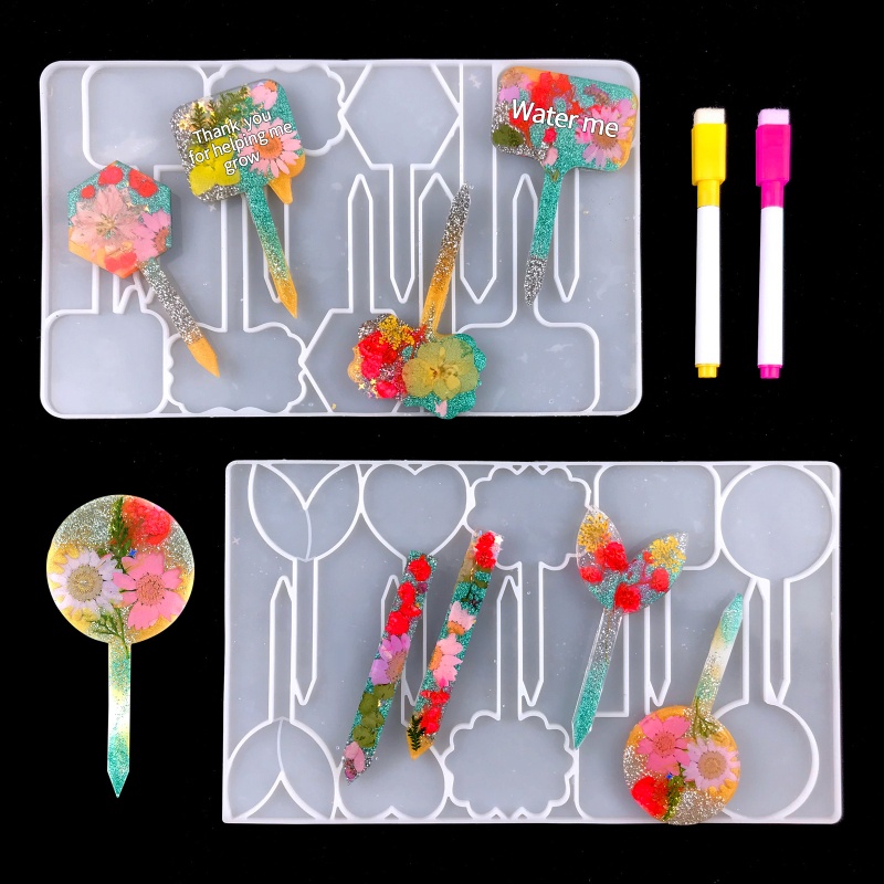 SIY 2 Pieces Plant Tag Dies T-shaped Garden Stake Plant Tag Die Suitable for  Gardens Herbs Flowers Garden Gifts