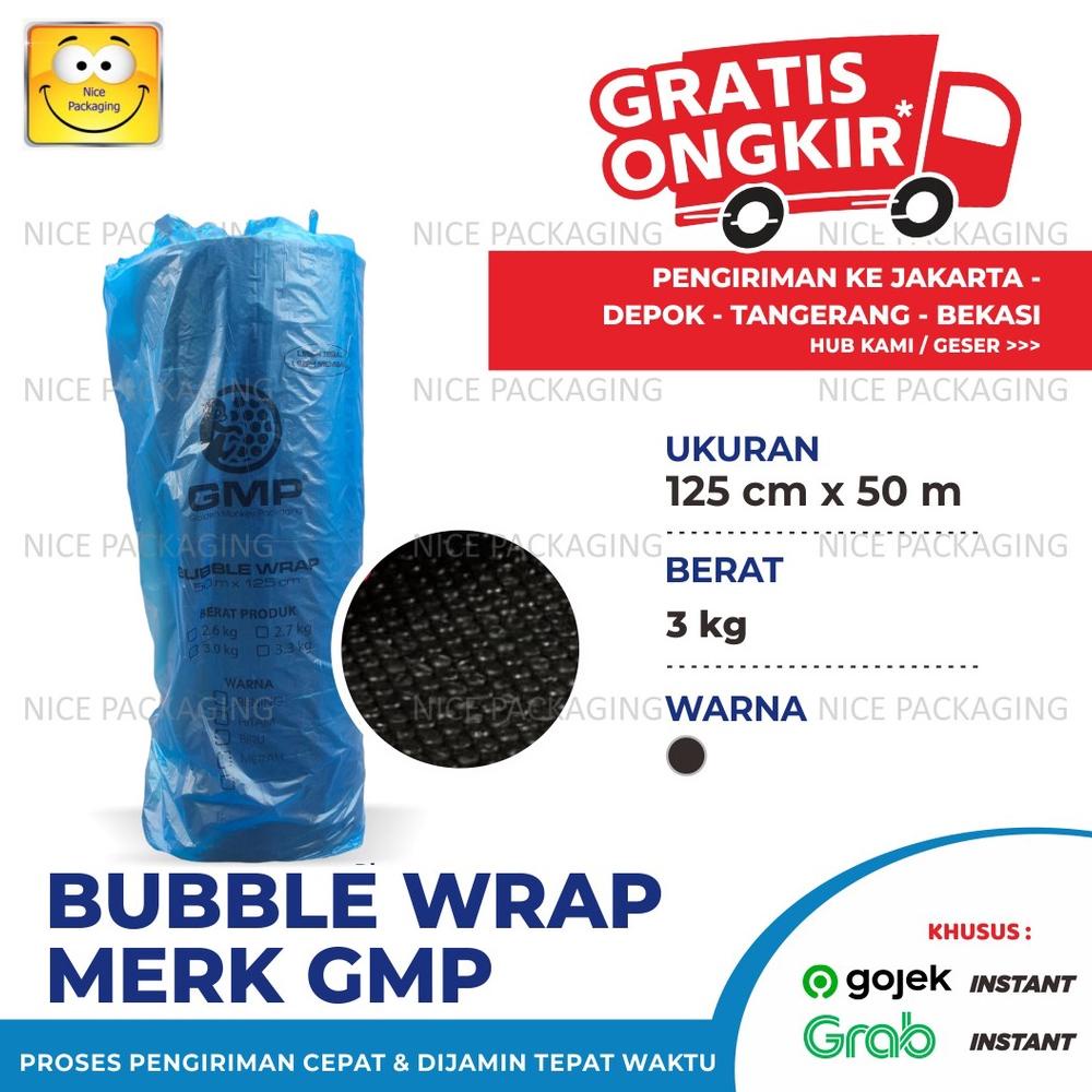 

[(BAYAR DITEMPAT) [GMP 3Kg] Plastik Bubble Hitam uk125cm x 50Mtr