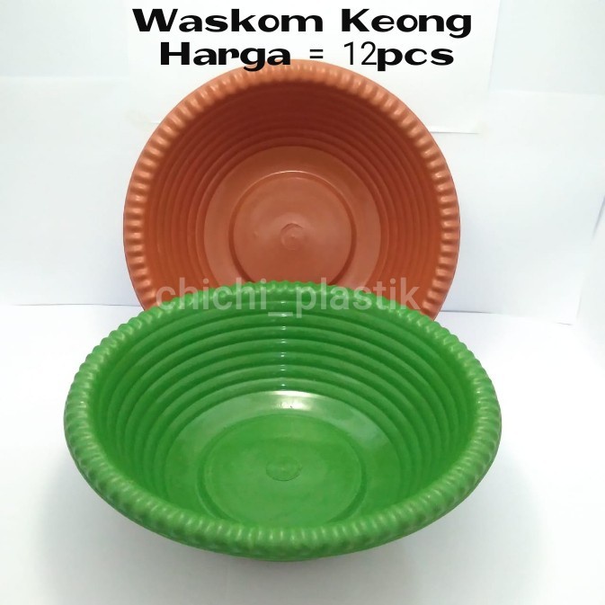 Isi 12 PCS!! Waskom Keong /Waskom Plastik/Waskom berkatan /Baskom Hajatan/Baskom