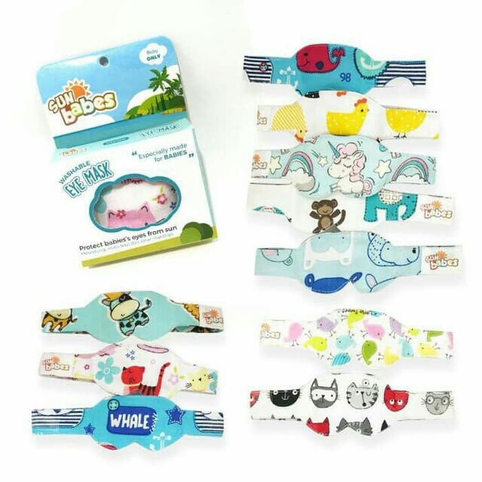 Sunny Baby Eye Mask - Kacamata Jemur Bayi Aneka Motif - Penutup Mata Bayi