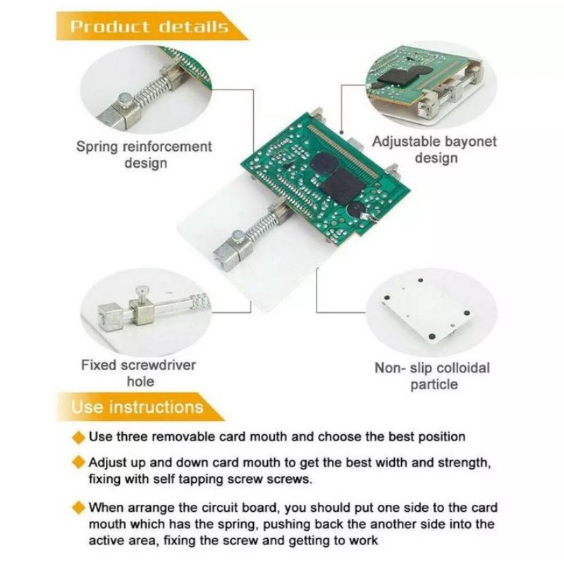 PAPAN PENJEPIT PCB MAIN BOARD SERVISE HP ALAS SOLDER TIMAH FLUX PASTA BLOWER UAP ANTI PANAS