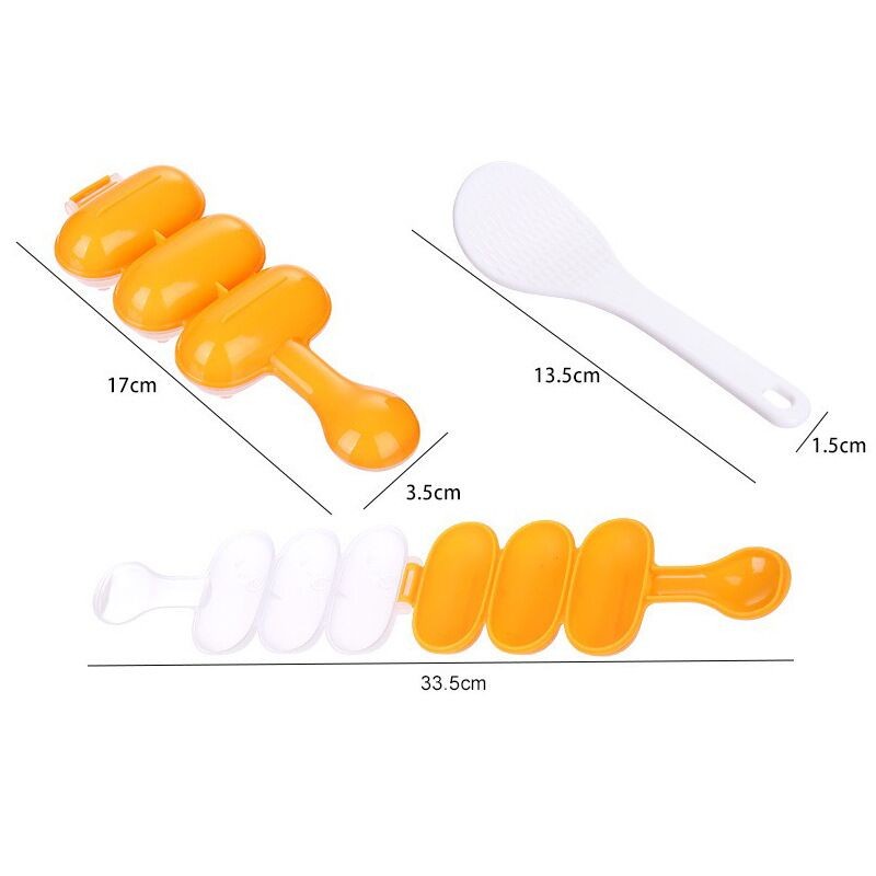 Cetakan Nasi Bola Bola Kecil dan Centong Rice Ball Shaker - 1197a