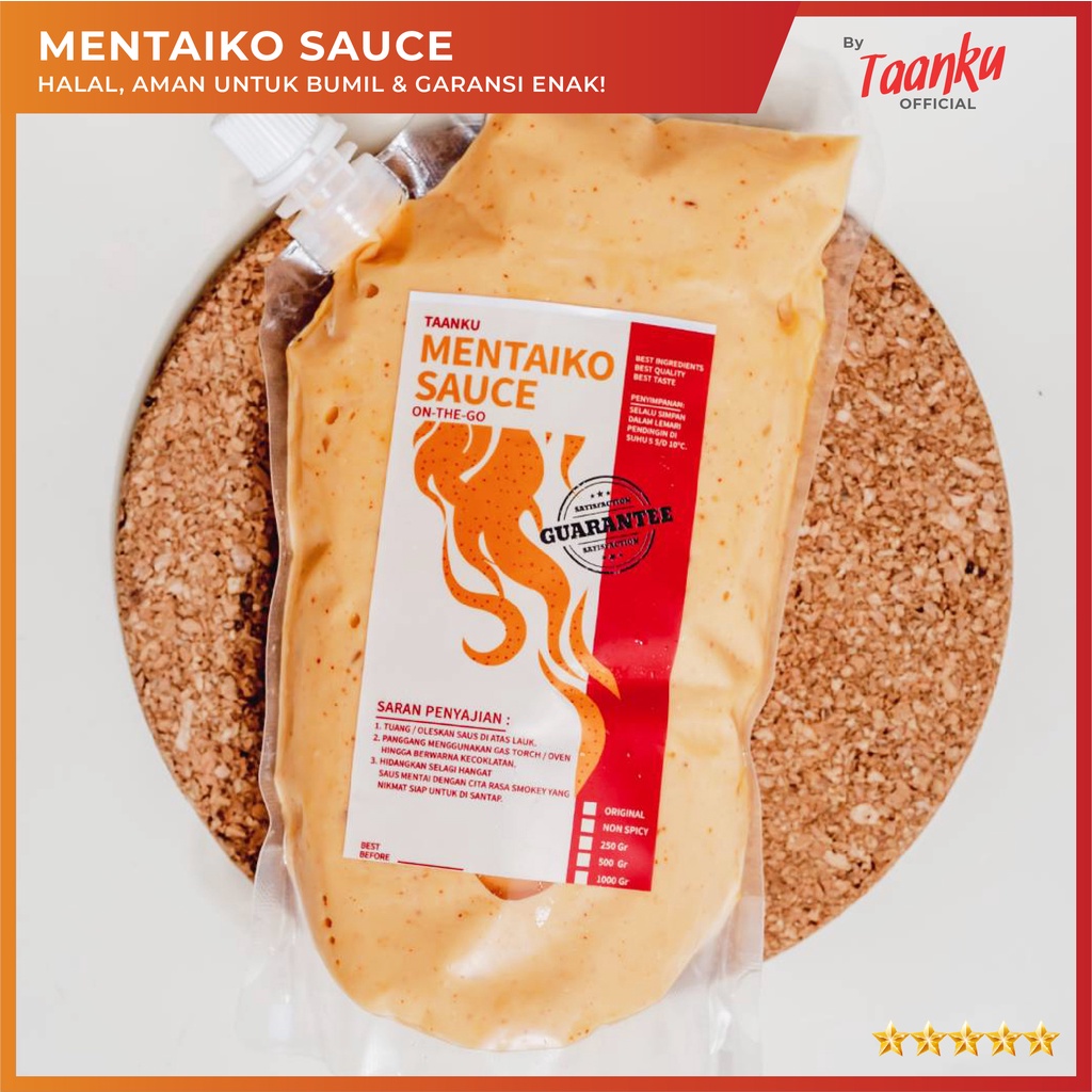 

Saus Mentai | Mentaiko Sauce | Saos Bumbu Halal & Garansi Enak [1 KG / 1000 GR]