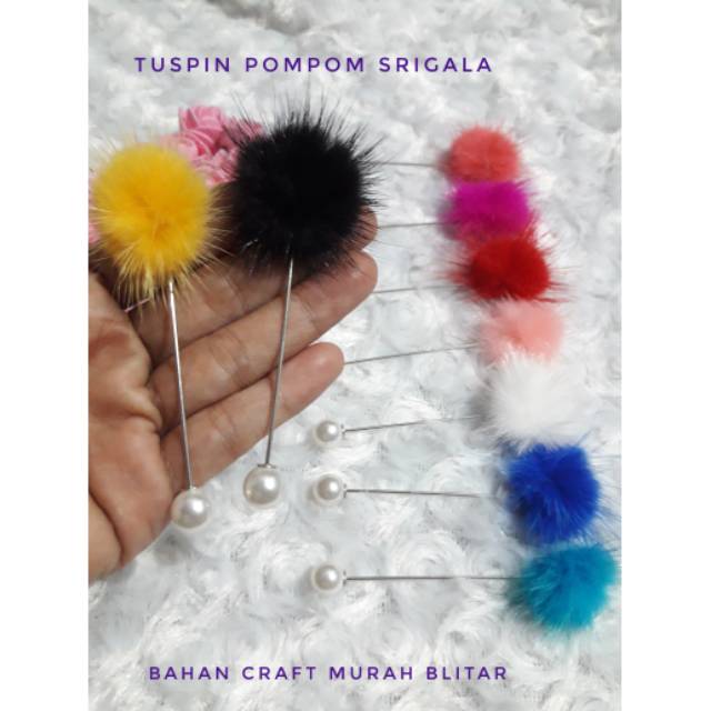 tuspin pompom/bros tusuk