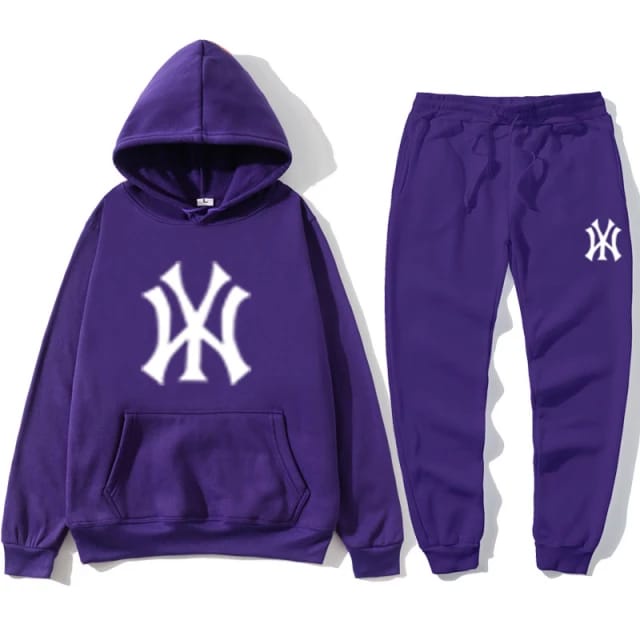 NY Hoodie Sweat Pant II Setelan Jogger Panjang + Jumper Hoodie Print NY ( Pria &amp; Wanita )