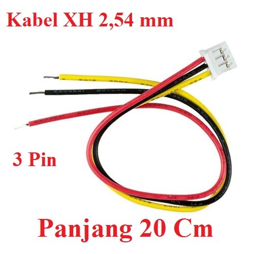 Kabel Konektor Terminal CONNECTOR JST XH2.54 XH 2.54 mm 20CM Berbagai Varian Jumlah Pin