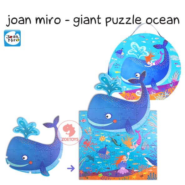 Zoetoys Joan Miro - Giant Puzzle Ocean Dino | Mainan Edukasi Anak  | Cari Kado | Cari Kado Natal