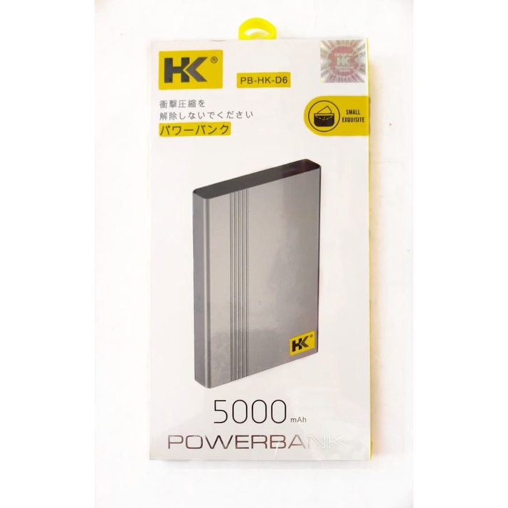 Jual Power Bank Merk Hk Pb-Hk-D6 5000Mah Small Exquisite Indonesia|Shopee  Indonesia