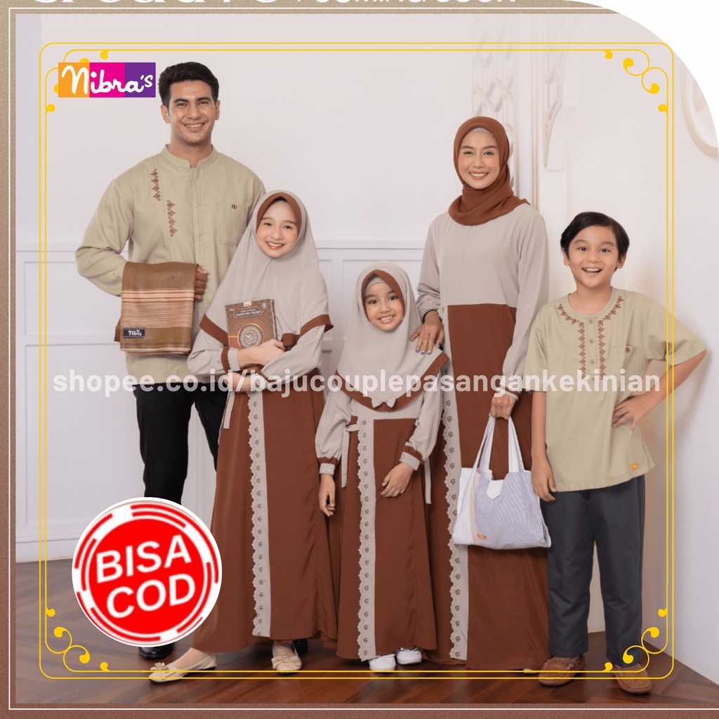 NIBRAS// BAJU COUPLE PASANGAN KEKINIAN  Nibras Creative Brandy Brown / COUPLE PASANGAN / BAJU LEBARA