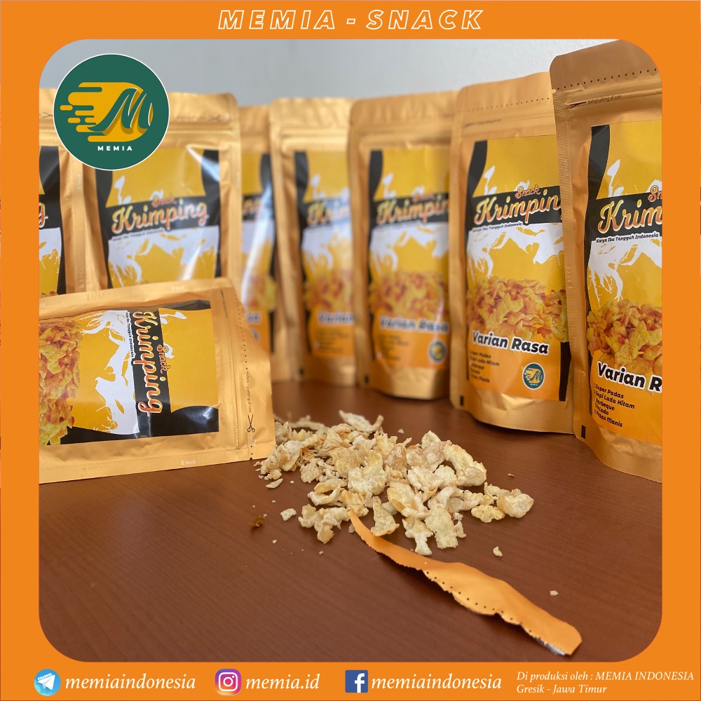 

Krimping Snack Camilan Emping Dengan Varian Rasa - MEMIA