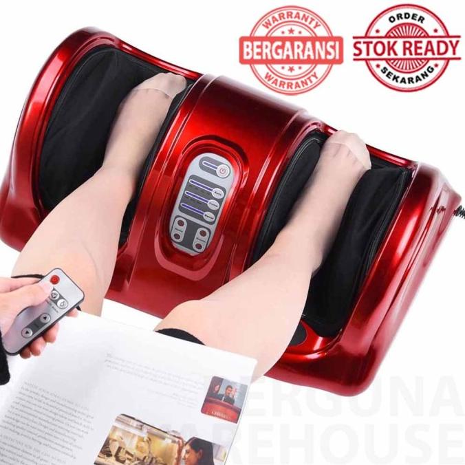 Mesin Pijat Kaki Elektrik Reflexology Alat Pijet Betis Pijit Lengan - Merah