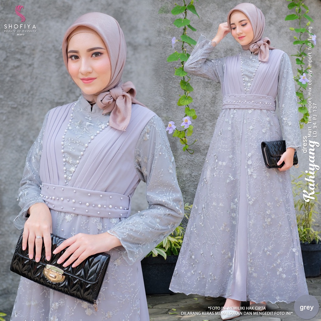 Shofiya Kahiyang Dress Maxy Gamis Brokat