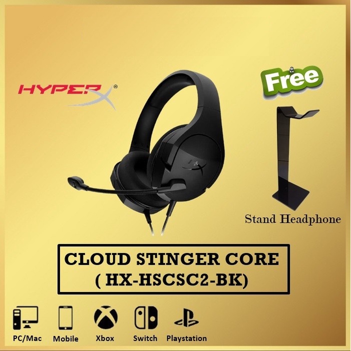 HyperX Cloud Stinger Core Kingston Wired PC Gaming Headset Headphone