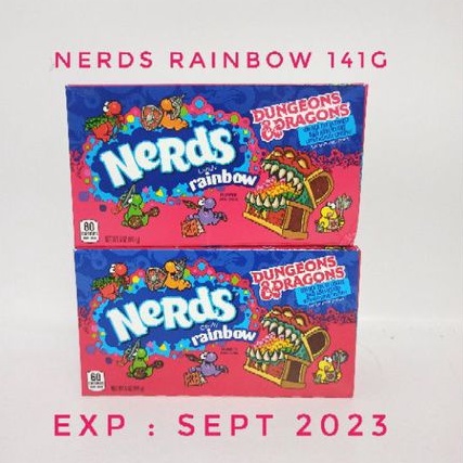 

Nerds Rainbow Assorted Candy 141g / Nerds Rainbow Candy / Nerds Kembang Gula Aneka Rasa 141g