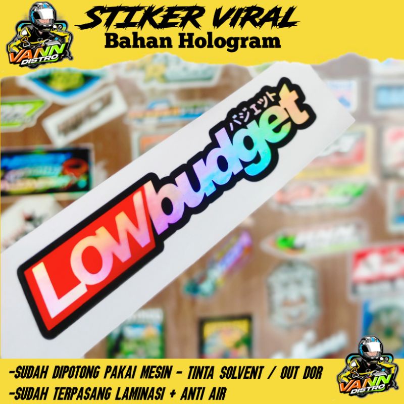 stiker low budget