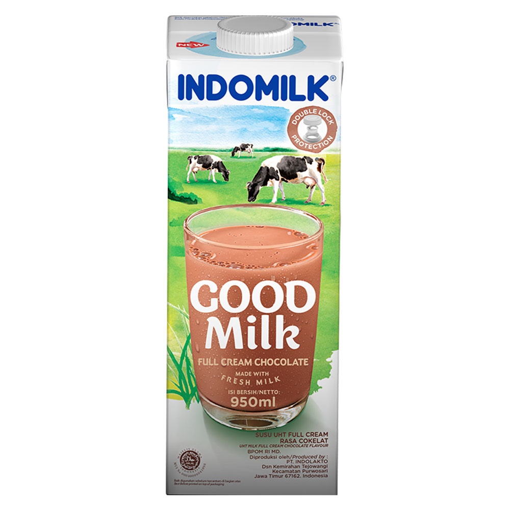 

INDOMILK Susu UHT Full Cream Cokelat 950 ml