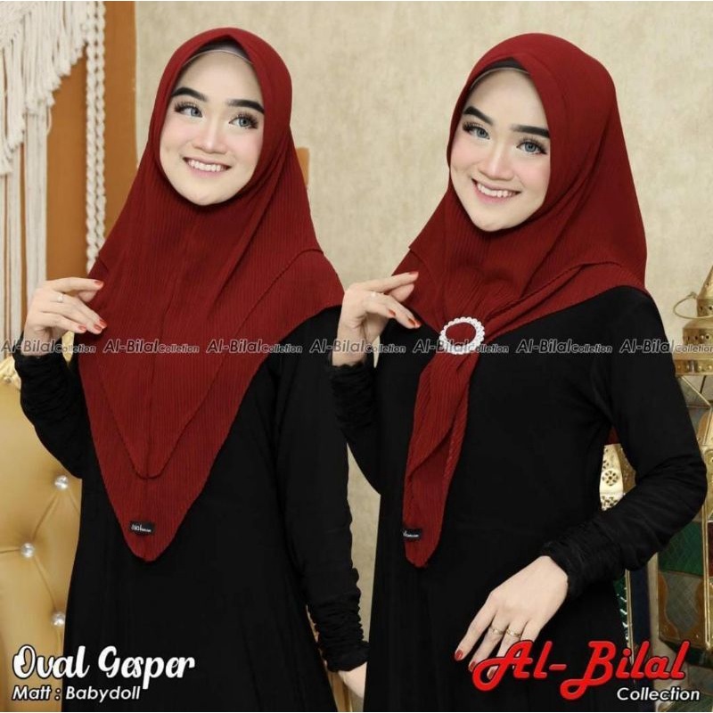 JILBAB PLISKET PET 2LAYER GESPER