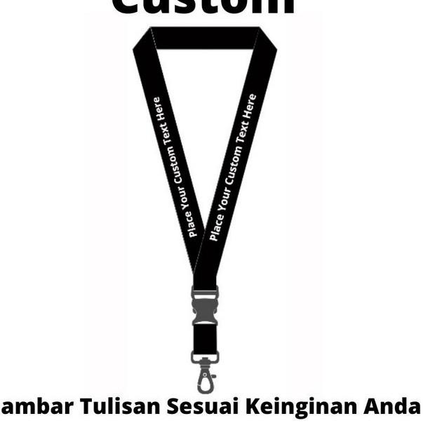 

TERBARU Tali Lanyard+Holder Custom Lanyard Tali Gantungan ID Card Custom sale
