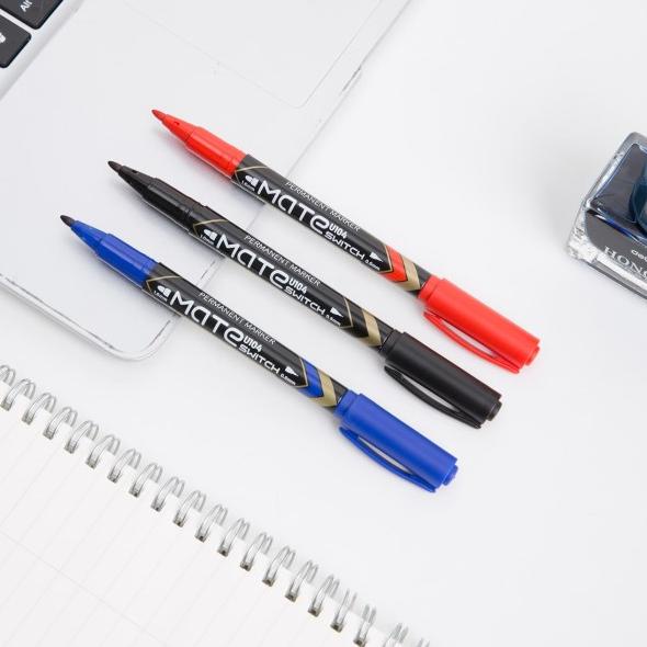 

❆ Deli EU10420 (BOX) Permanent Marker/Spidol Permanen-2-Hitam 12 Pcs ♩