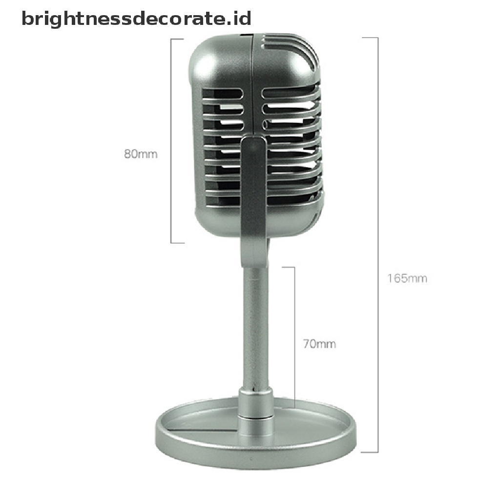 (Birth) Stand Microphone / Mic Dinamis Universal Gaya Vintage Retro Klasik